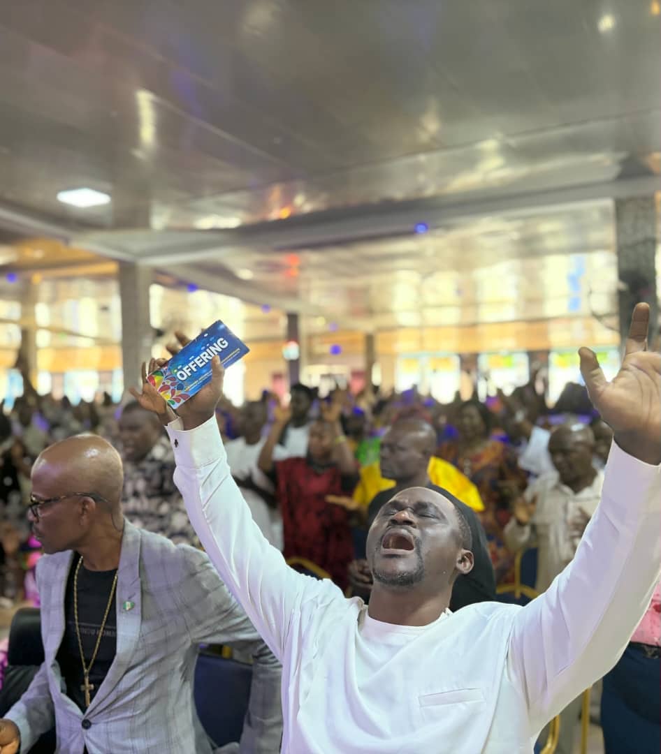 Worship service at The Eagles Evangelistic Ministries International