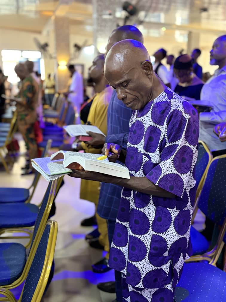 Bible teaching during a church gathering