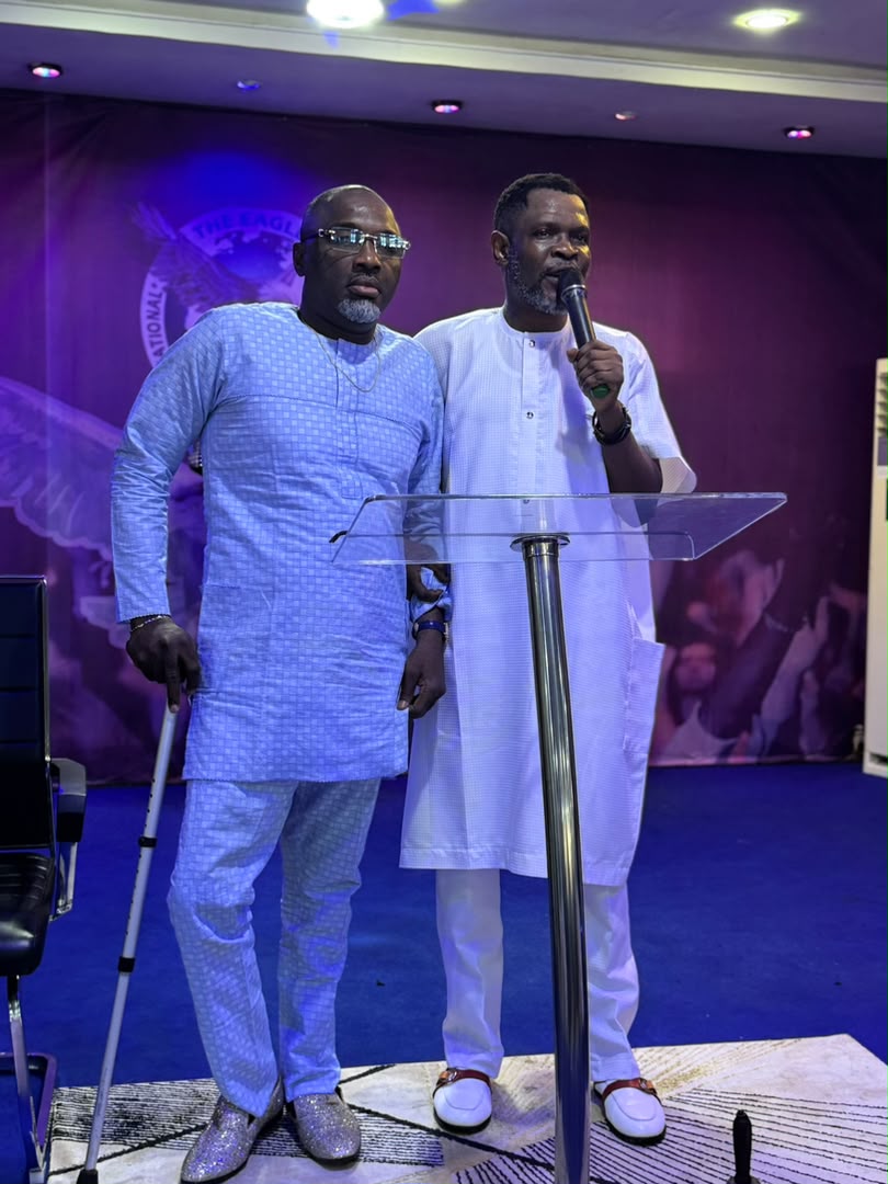 Prophet Dr. Marshall ministering at the TEEM 20th Anniversary